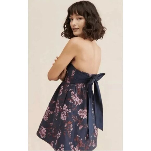 Free People Matilda Mini Dress Fit and Flare Floral Size Medium - Picture 3 of 7